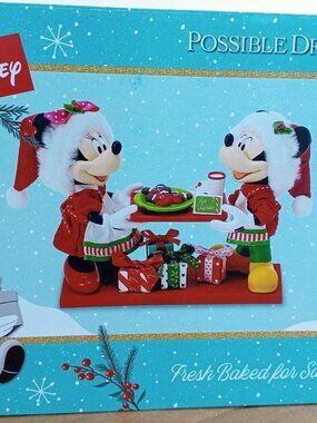 Dept 56 Possible Dreams MICKEY AND MINNIE FRESH BAKED FOR SANTA 6010204 Disney